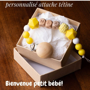 Attache tétine personnalisée