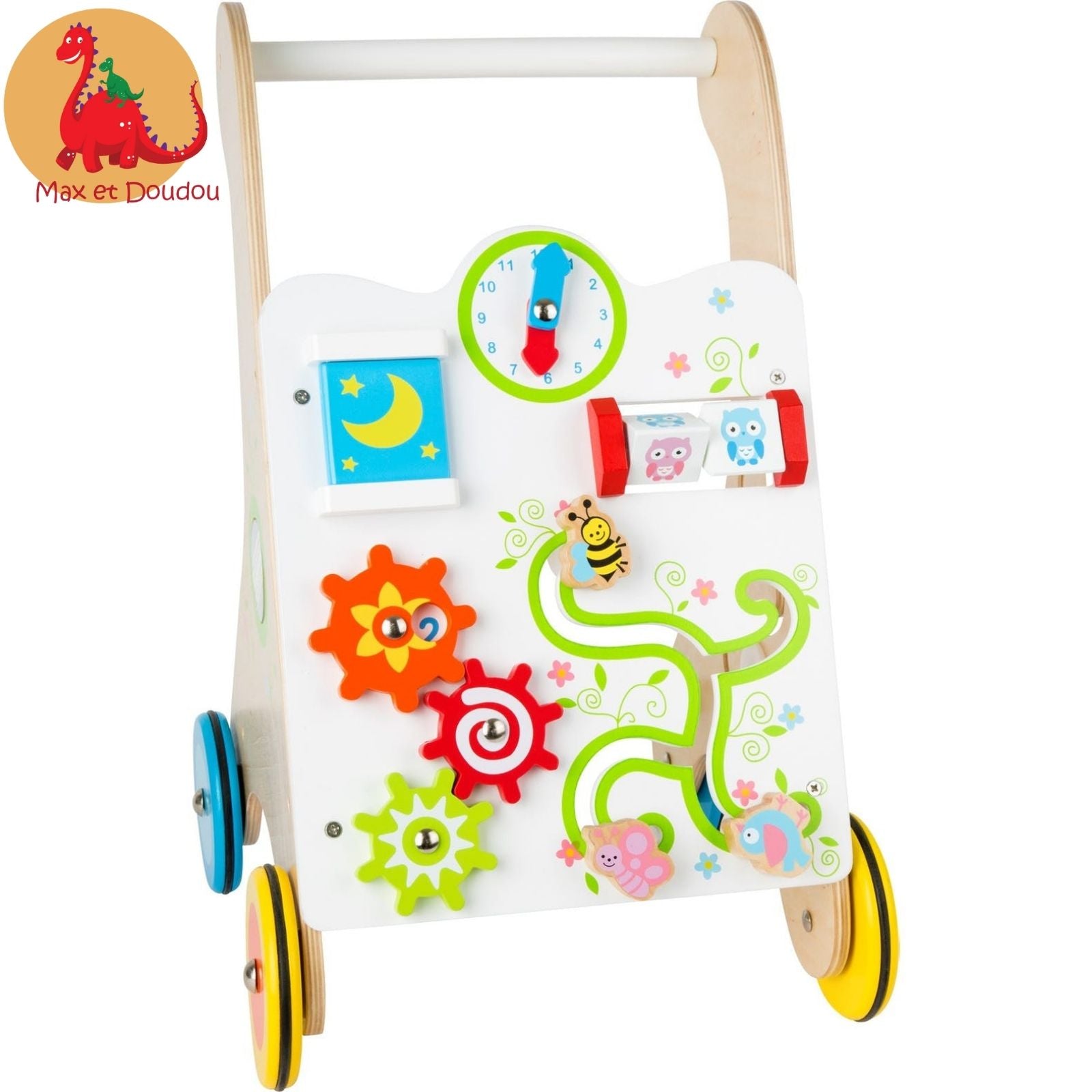 Pousseur d'activités et chariot de marche Multicolore pour bébé de 1 e –  Max et Doudou